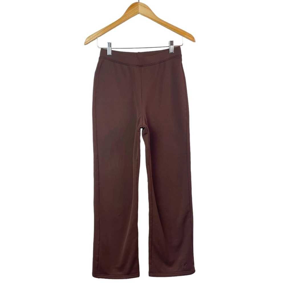 Title Nine Sport Women’s Brown Knit Outdoor Relaxed Fit Pull-On Pants Size Small